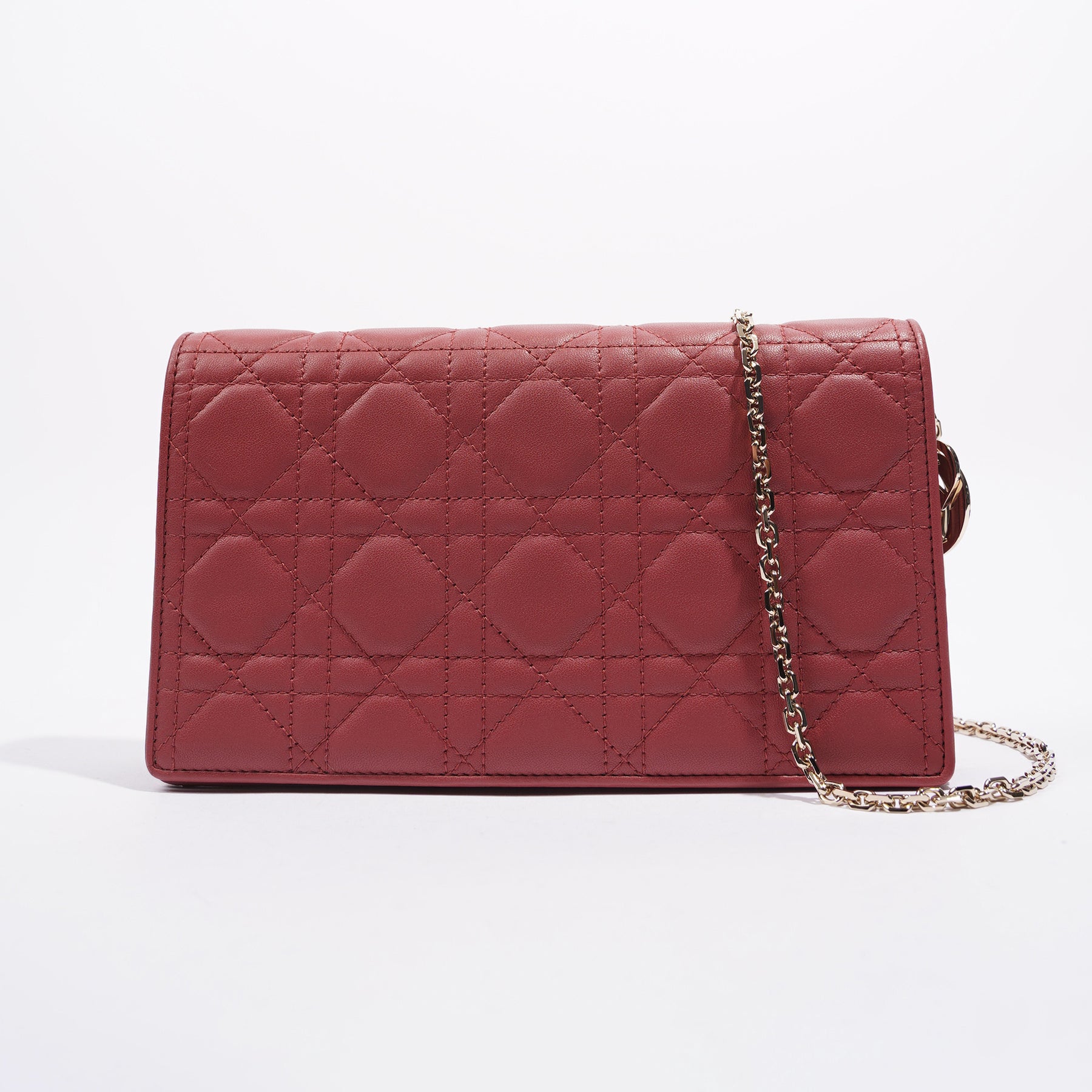 Christian Dior Red Ostrich Lady Dior Bag – THE CLOSET