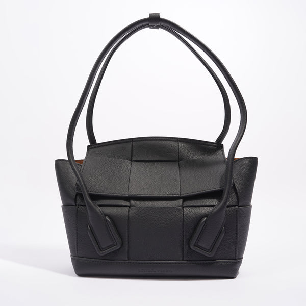 Black Arco mini Intrecciato-leather tote bag | Bottega Veneta | MATCHES UK
