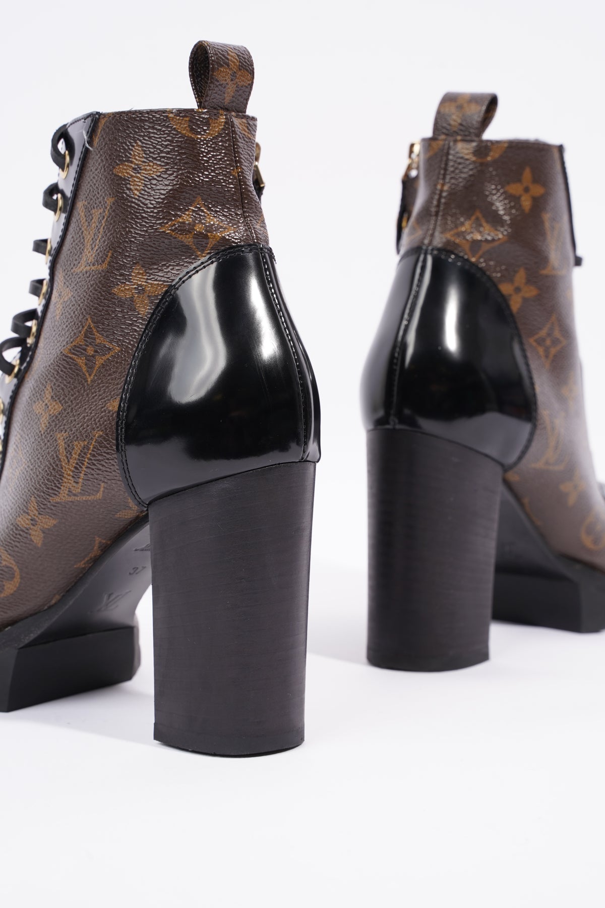 LOUIS VUITTON Monogram Star Trail Ankle Boots 37 - More Than You