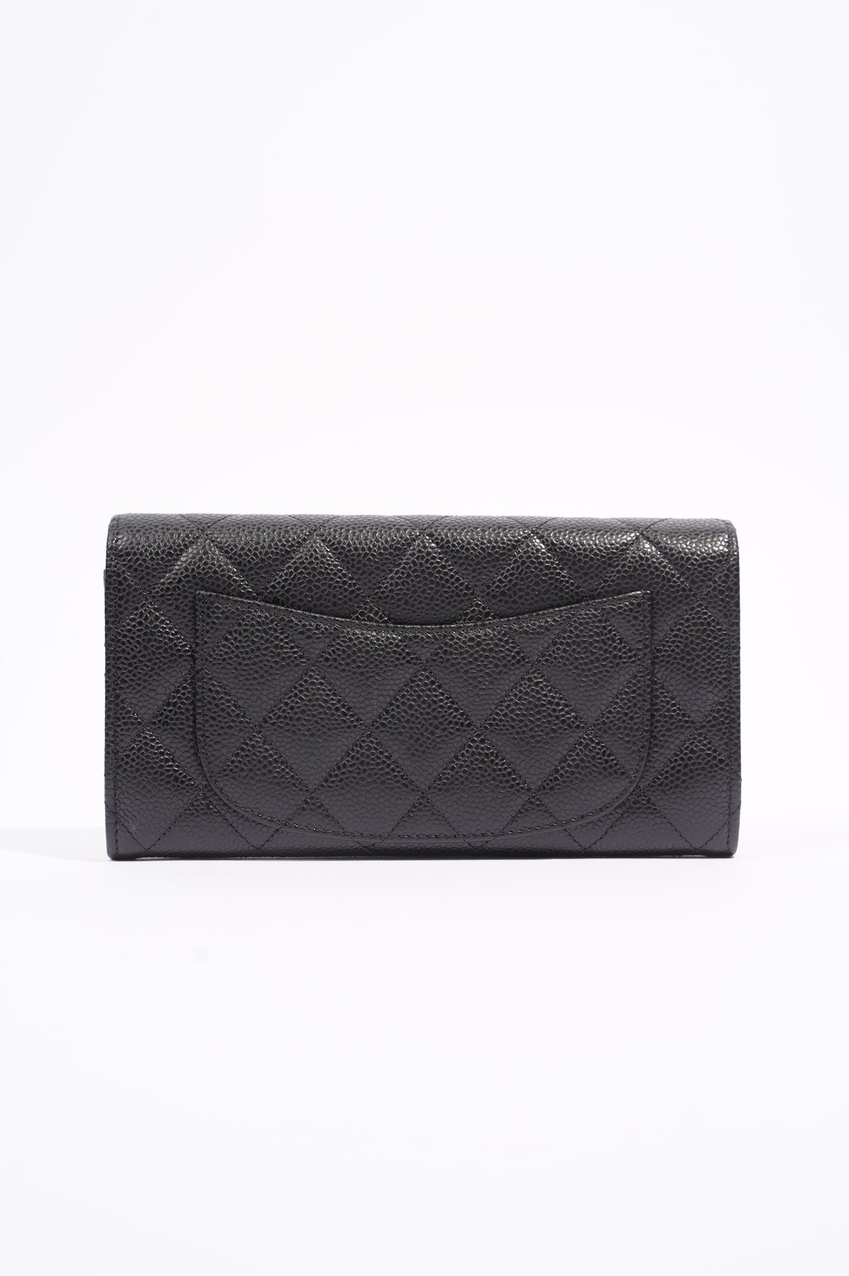 Chanel Womens Flap Wallet Black Caviar – Luxe Collective