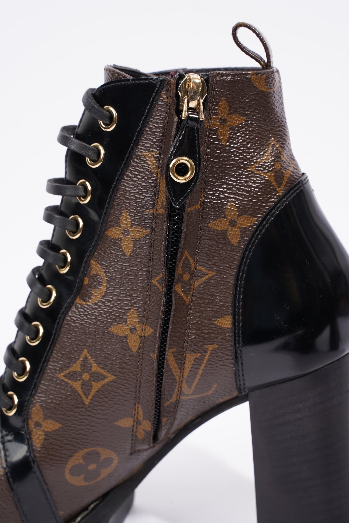 Louis Vuitton Womens Star Trail Ankle Boot Monogram / Black EU 37
