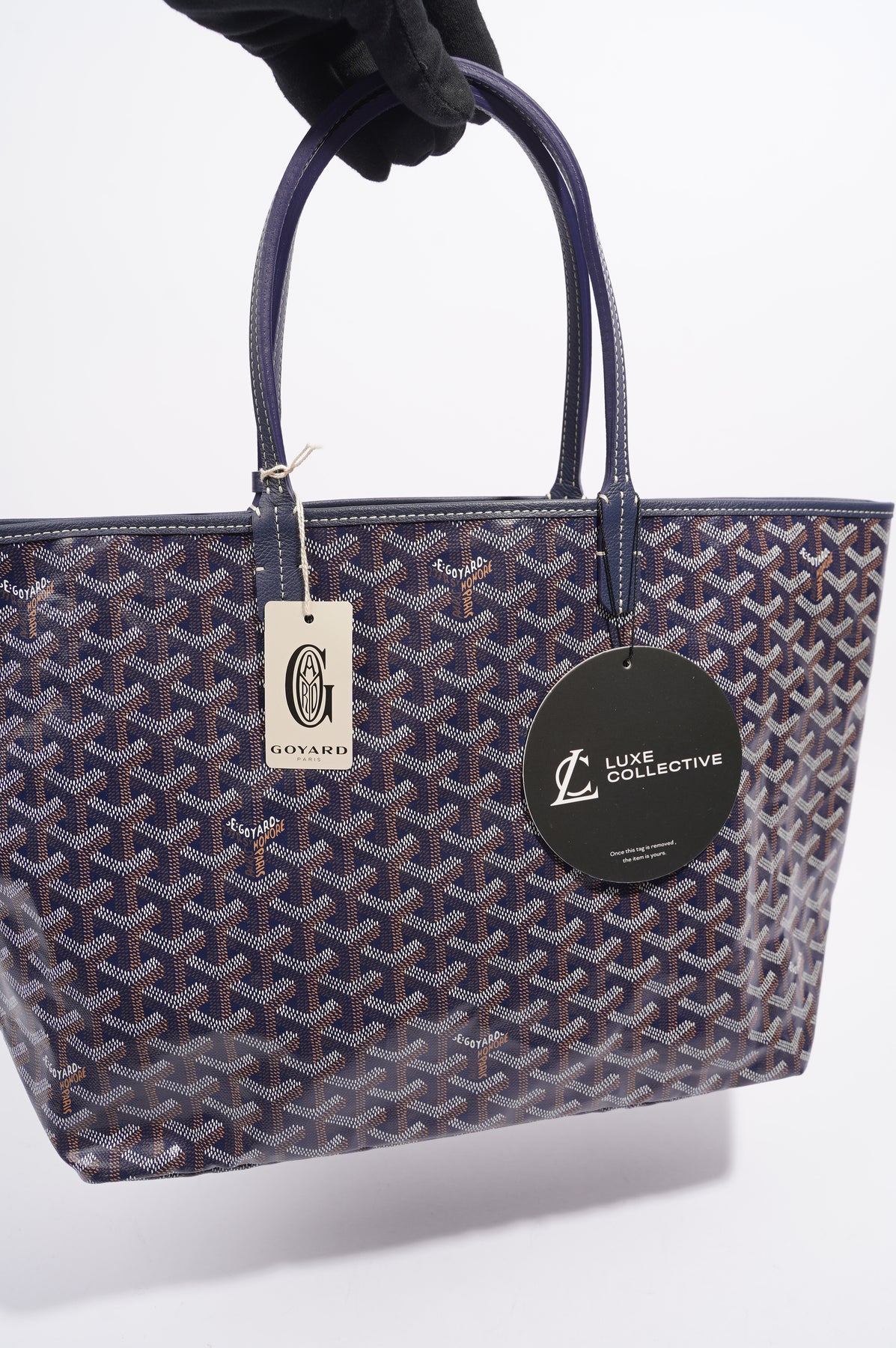 Goyard Womens Saint Louis Navy / Brown PM – Luxe Collective