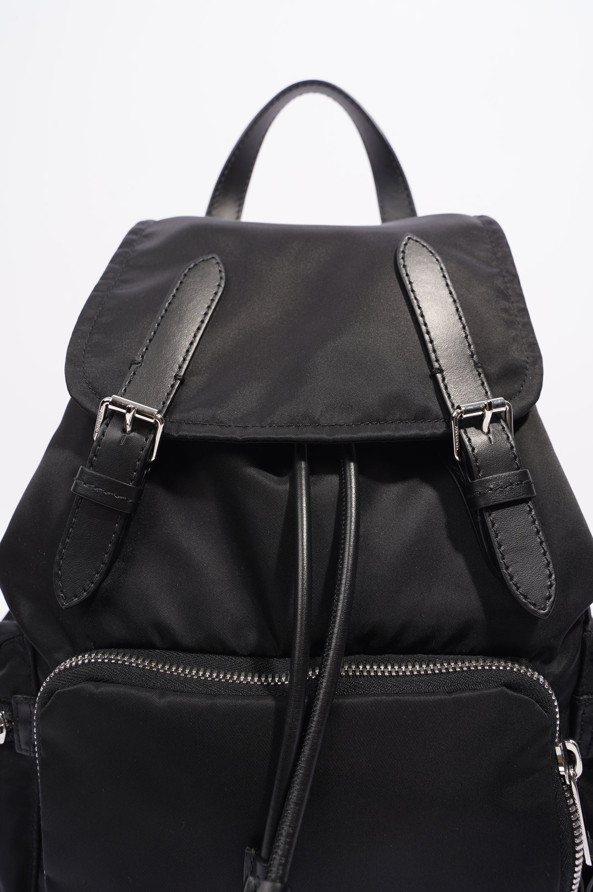 Burberry Womens Technical Nylon Backpack Black Medium – Luxe