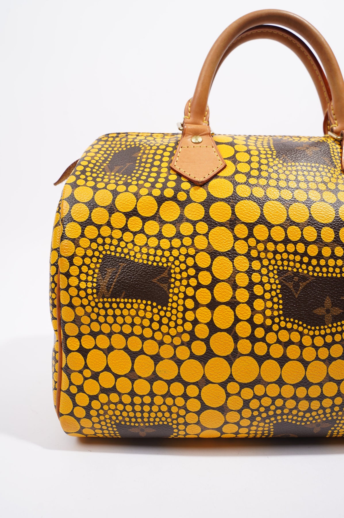 2012 LOUIS VUITTON Limited Edition Yayoi Kusama Monogram Speedy Town Yellow