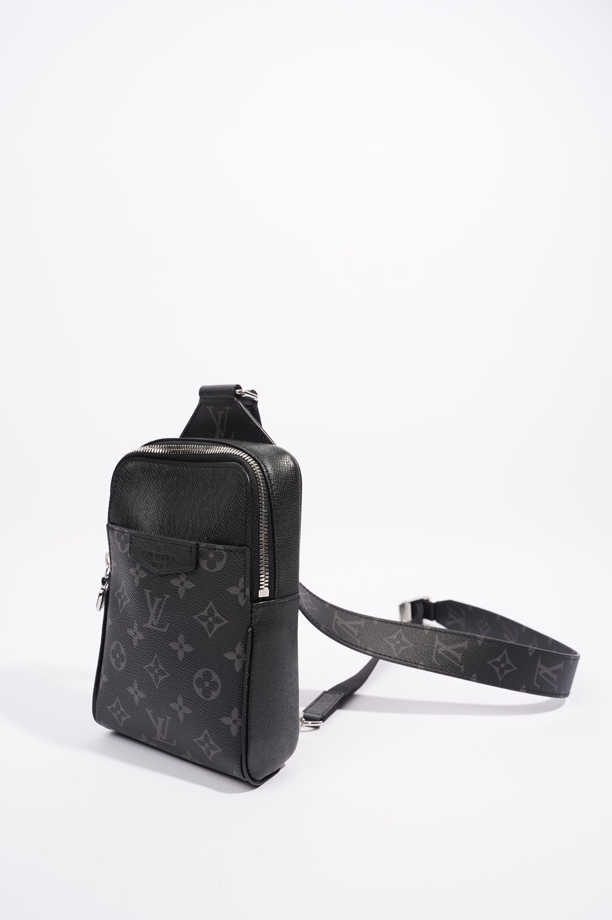 Louis Vuitton LV Men e Sling Bag Monogram Eclipse Canvas - LULUX