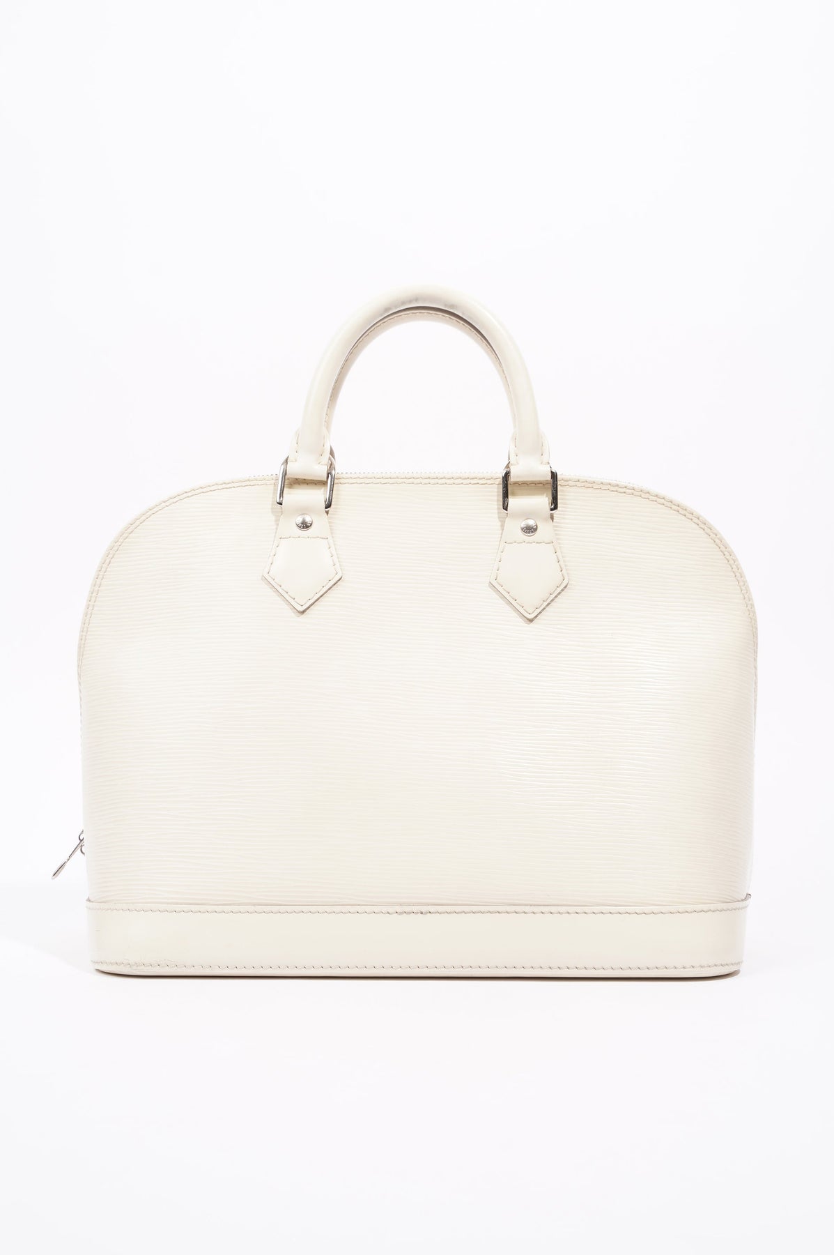 Louis Vuitton White and Ivory Epi Leather Alma Pm Handbag at