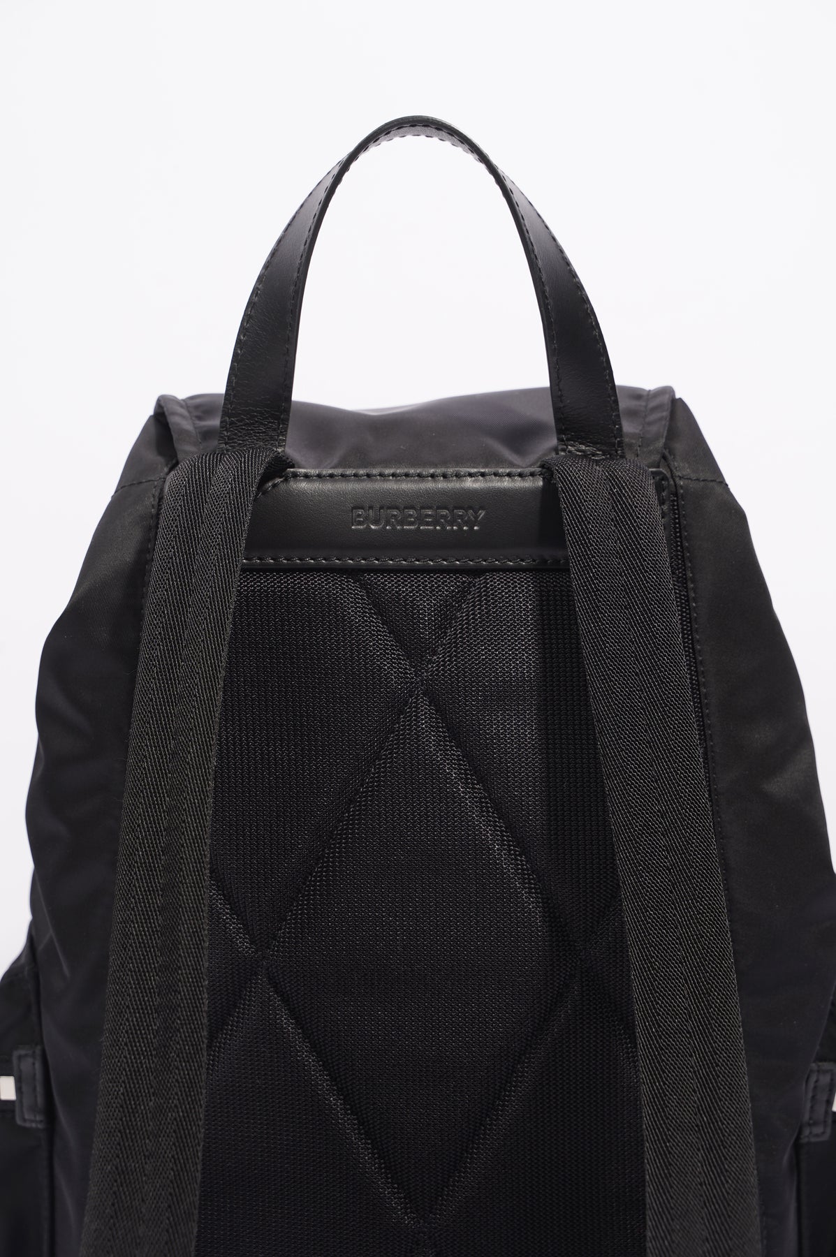 Burberry Womens Technical Nylon Backpack Black Medium – Luxe