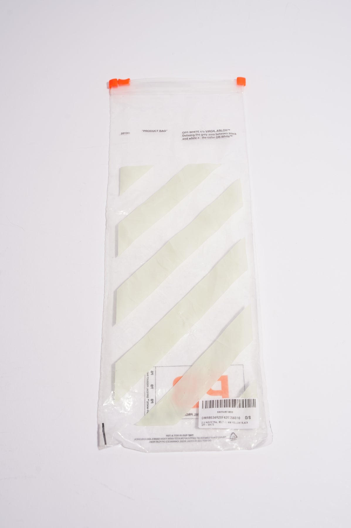 OFF-WHITE 2.0 Mini Yellow Industrial Short Belt - Wrong Weather