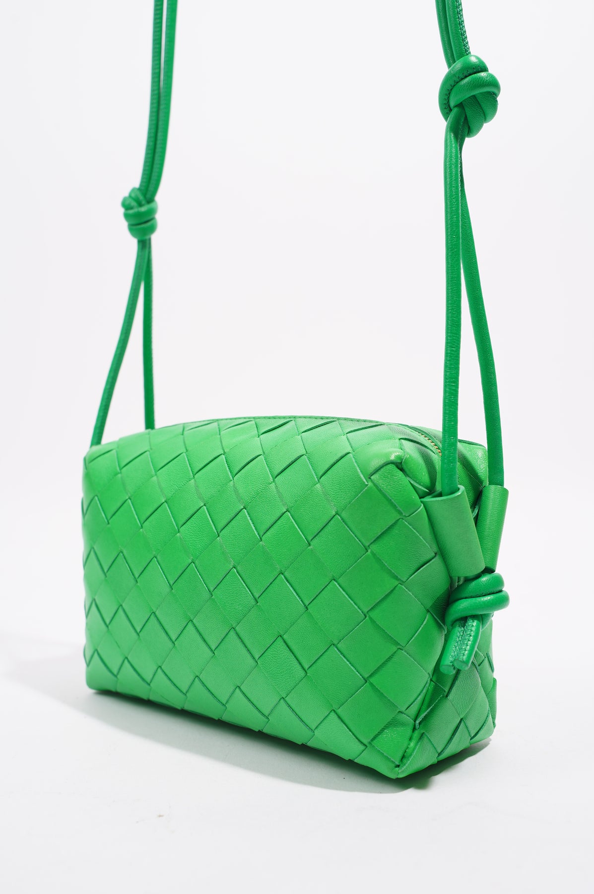 Bottega Veneta Womens Candy Loop Green Leather – Luxe Collective