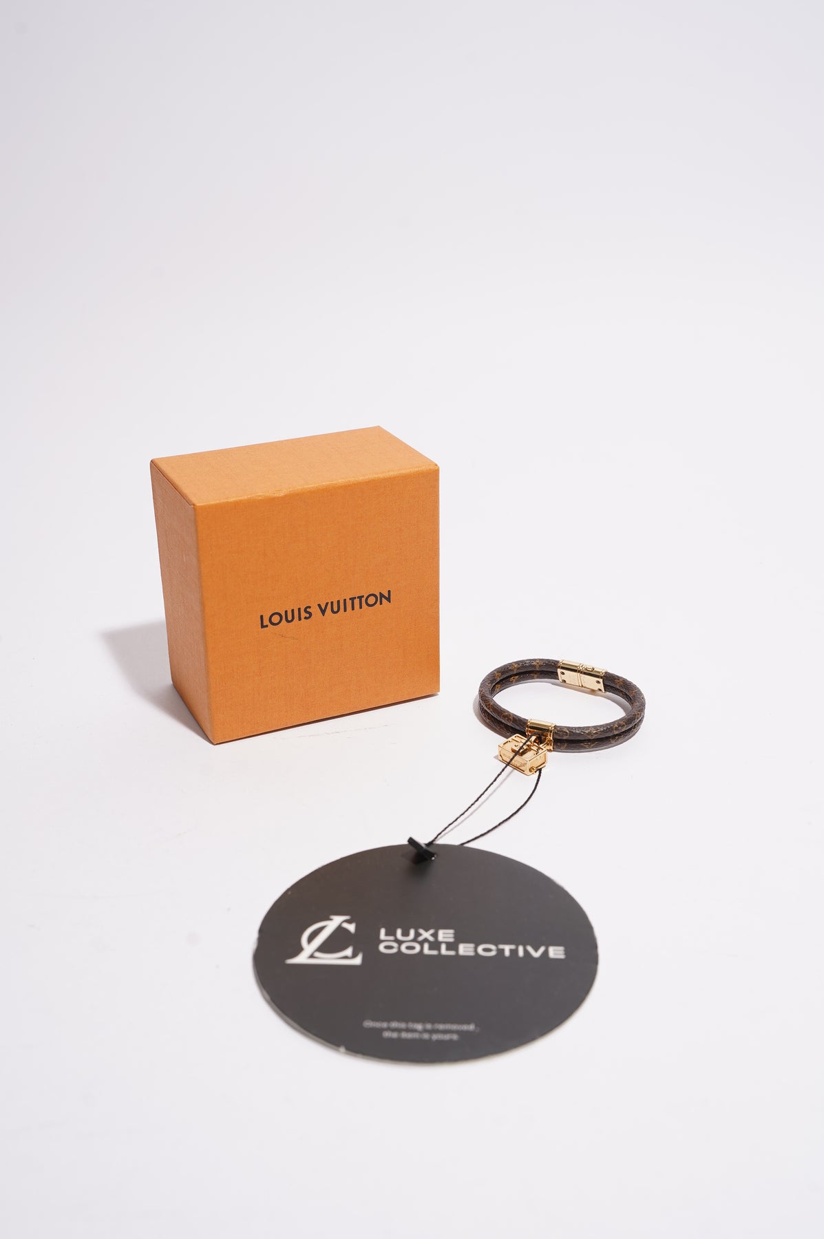 Simple Louis Vuitton Colors Bead Unisex LV Initials Monogram Bouquets  Enamel Steel Charm Bracelet Blue/Orange