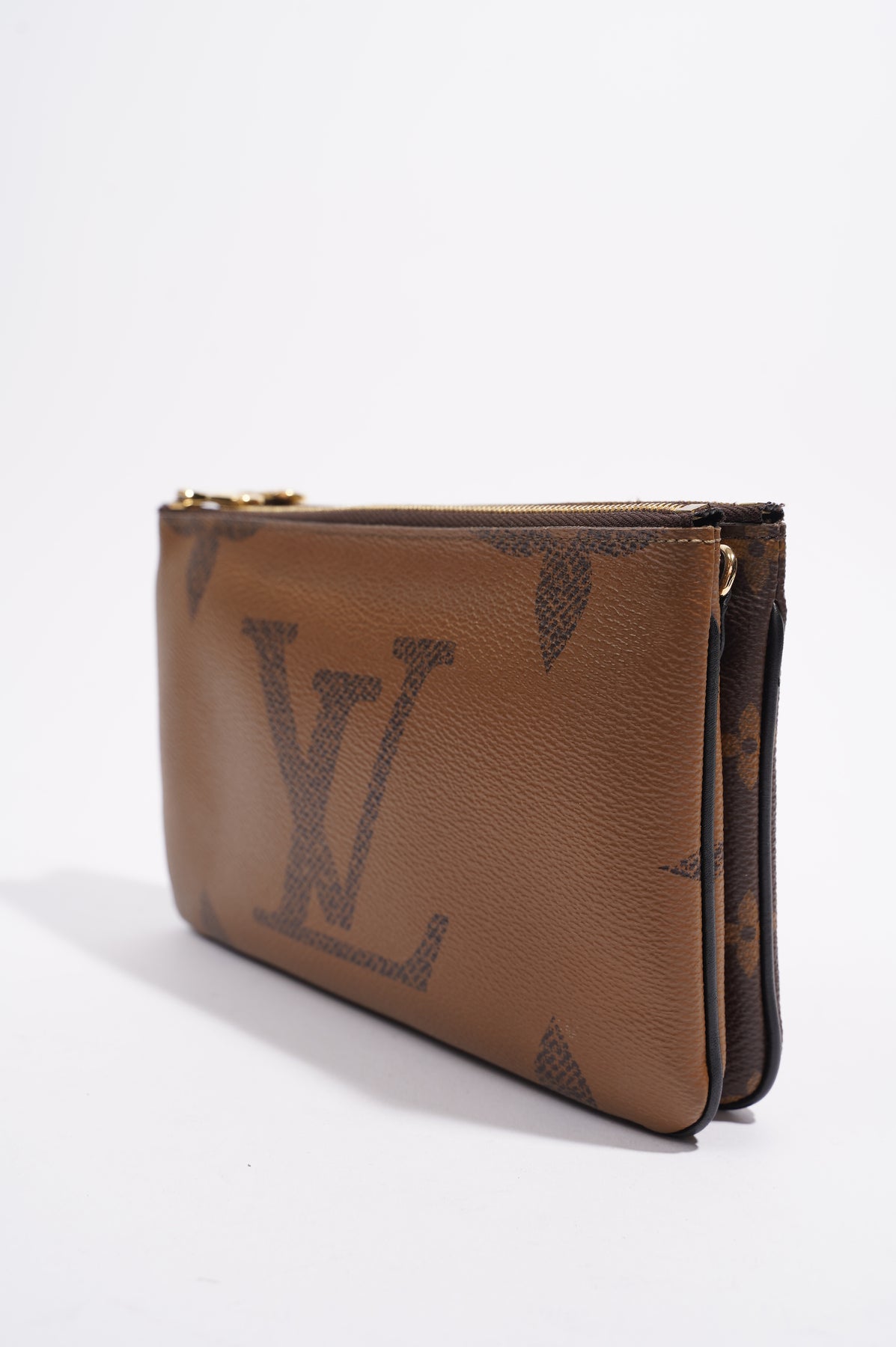 Louis Vuitton Double Zip Pochette Monogram Canvas Bag