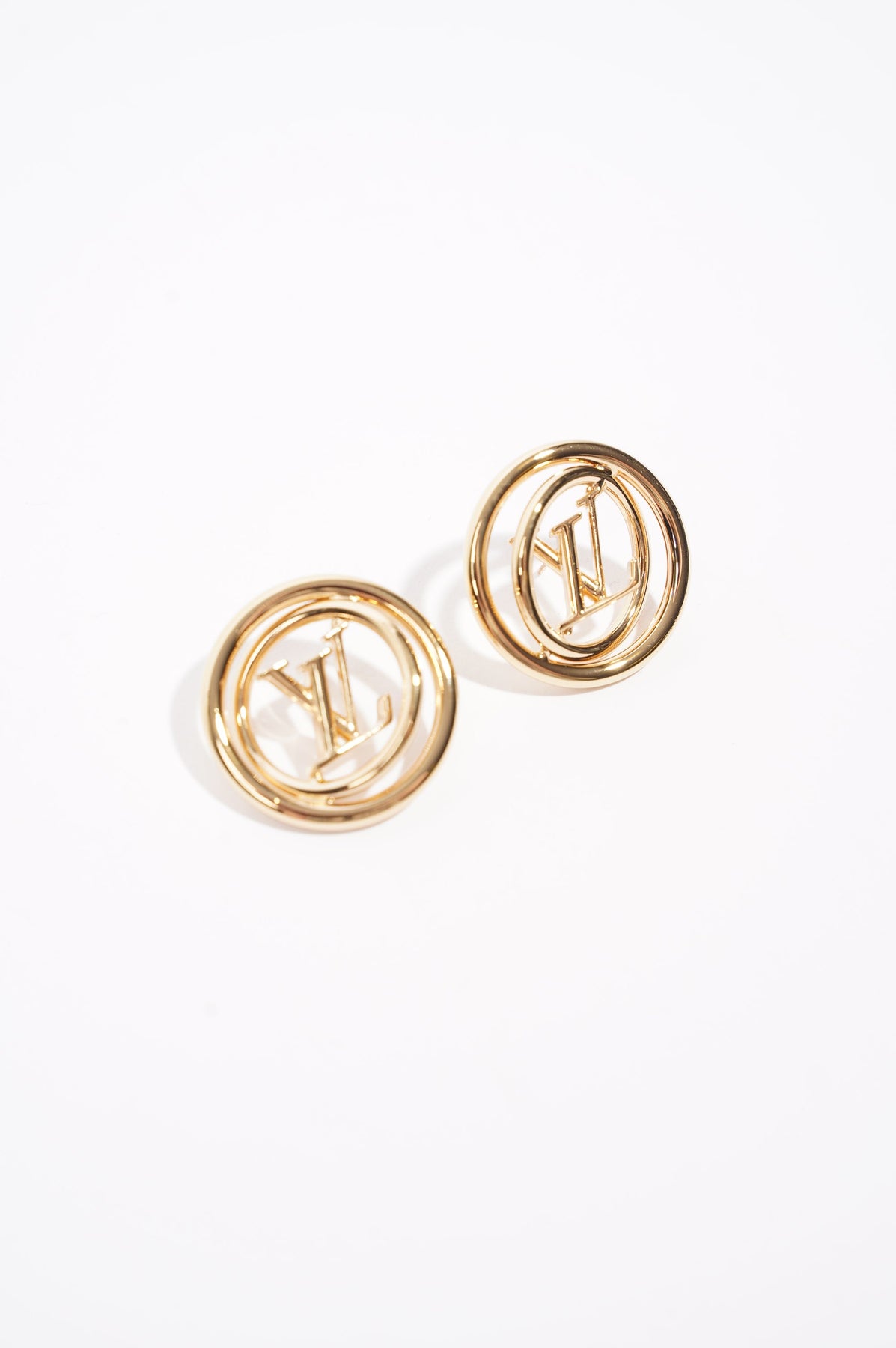 LV Black / Gold Earrings - Shop Cece Xclusives