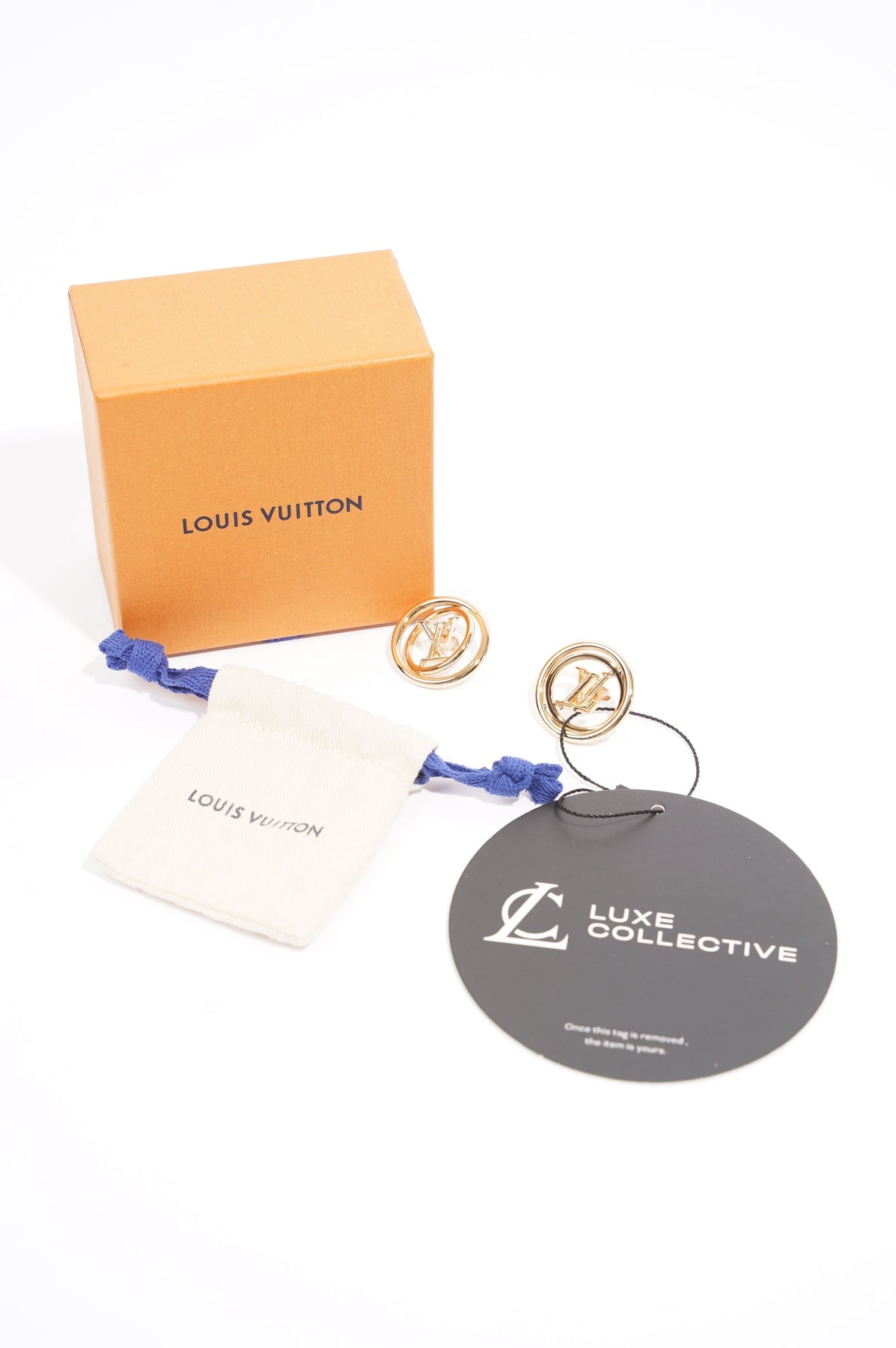 Louis Vuitton Womens Louise Earrings Golden Finish Brass – Luxe Collective