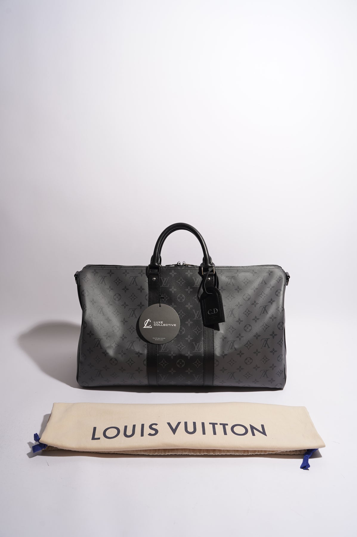 Louis Vuitton Monogram Eclipse Keepall Bandoulière 50