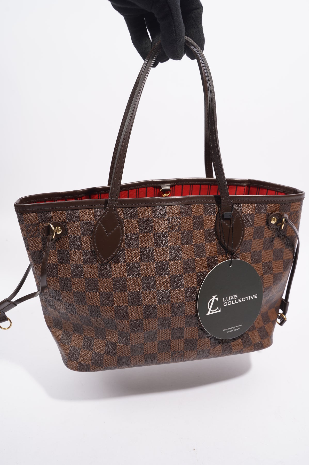 NEW! 2017 Louis Vuitton Damier Ebene Canvas Neverfull PM Tote
