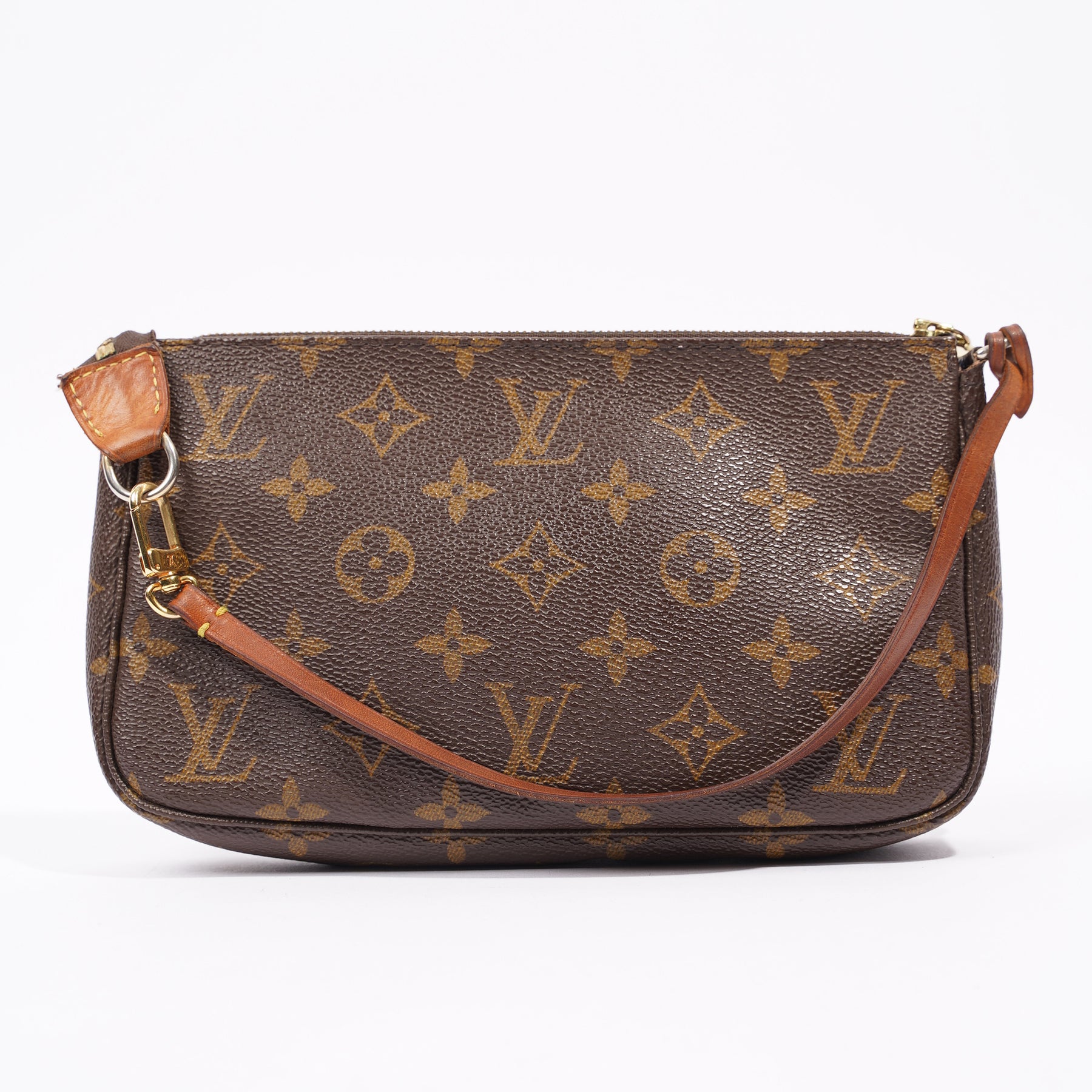Louis Vuitton // 2001 Brown Monogram Pochette Accessoires Bag