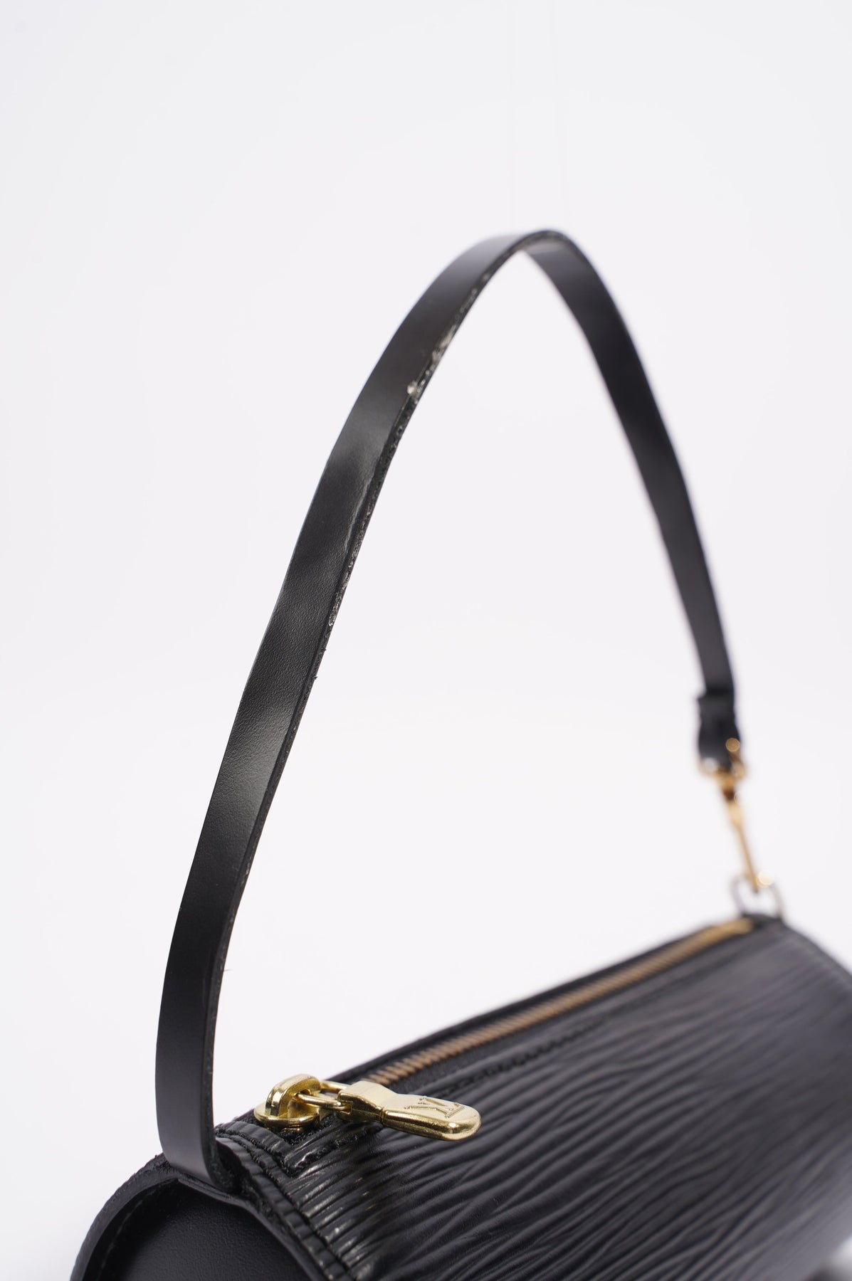 Louis Vuitton Black Epi Leather Mini Papillon Pochette Bag with