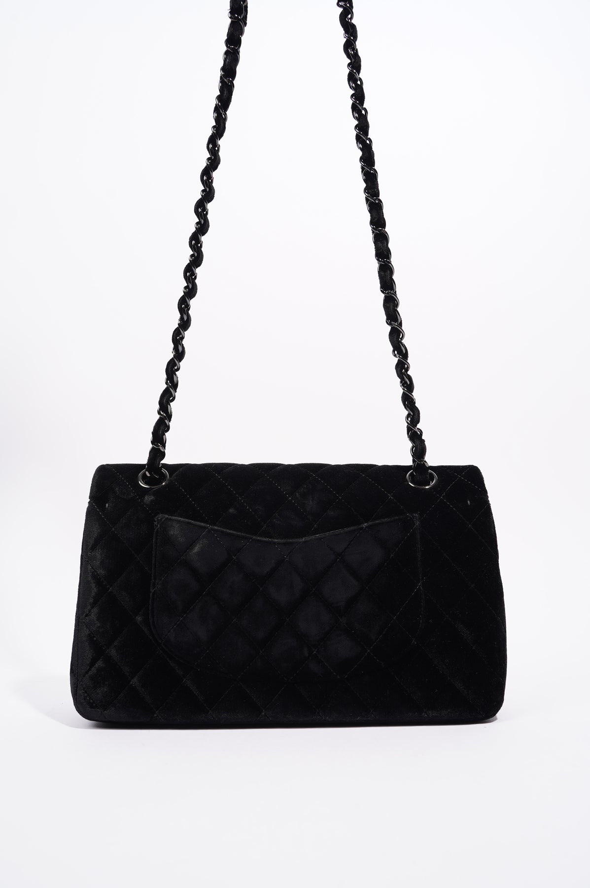 Chanel Womens Classic Flap Black Velvet Medium – Luxe Collective