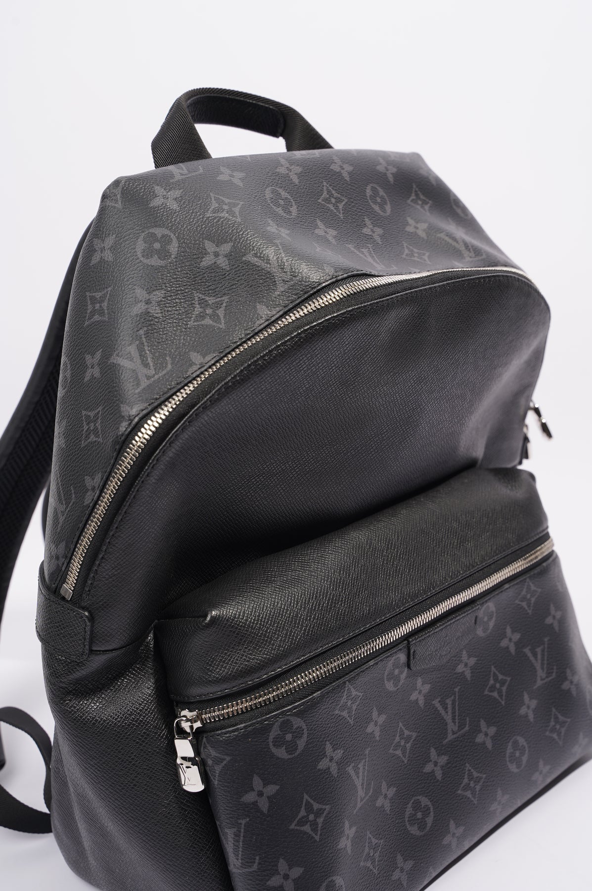 Louis Vuitton Black Monogram Eclipse and Taiga Discovery Backpack