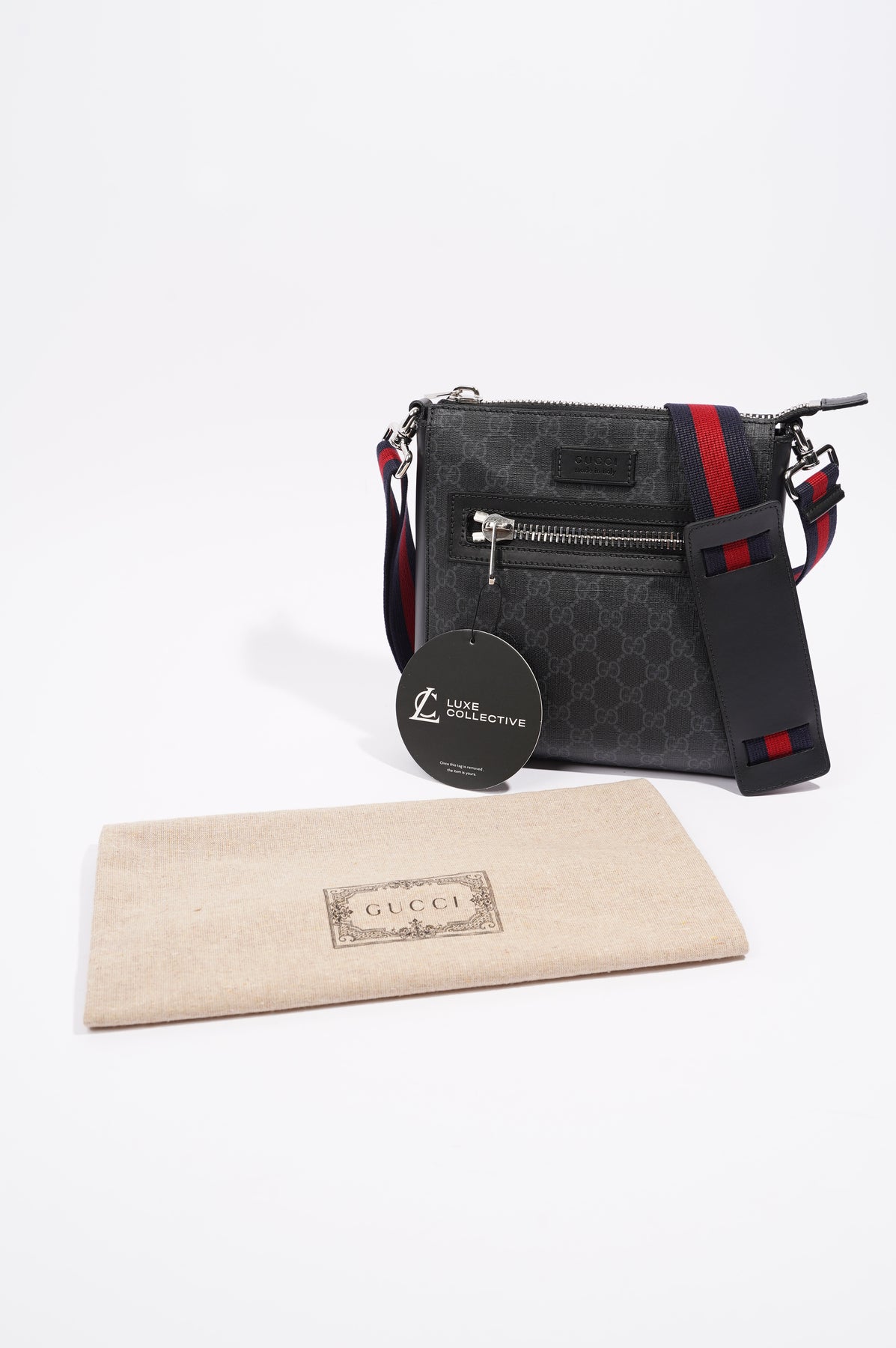 Gucci GG Black small messenger Bag 523599  Gucci messenger bags, Messenger  bag men, Small messenger bag