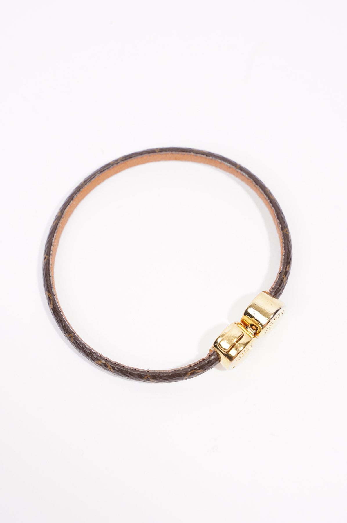 Louis Vuitton Leather Monogram Mini Historic Bracelet