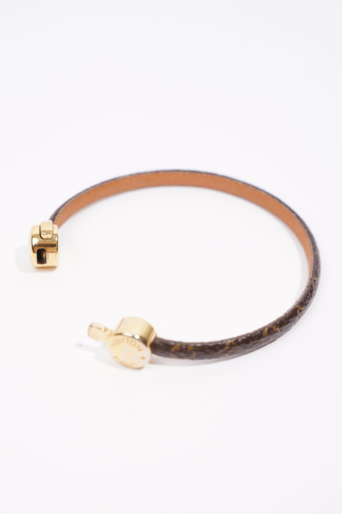 Louis Vuitton Canvas & Leather Historic Mini Monogram Bracelet