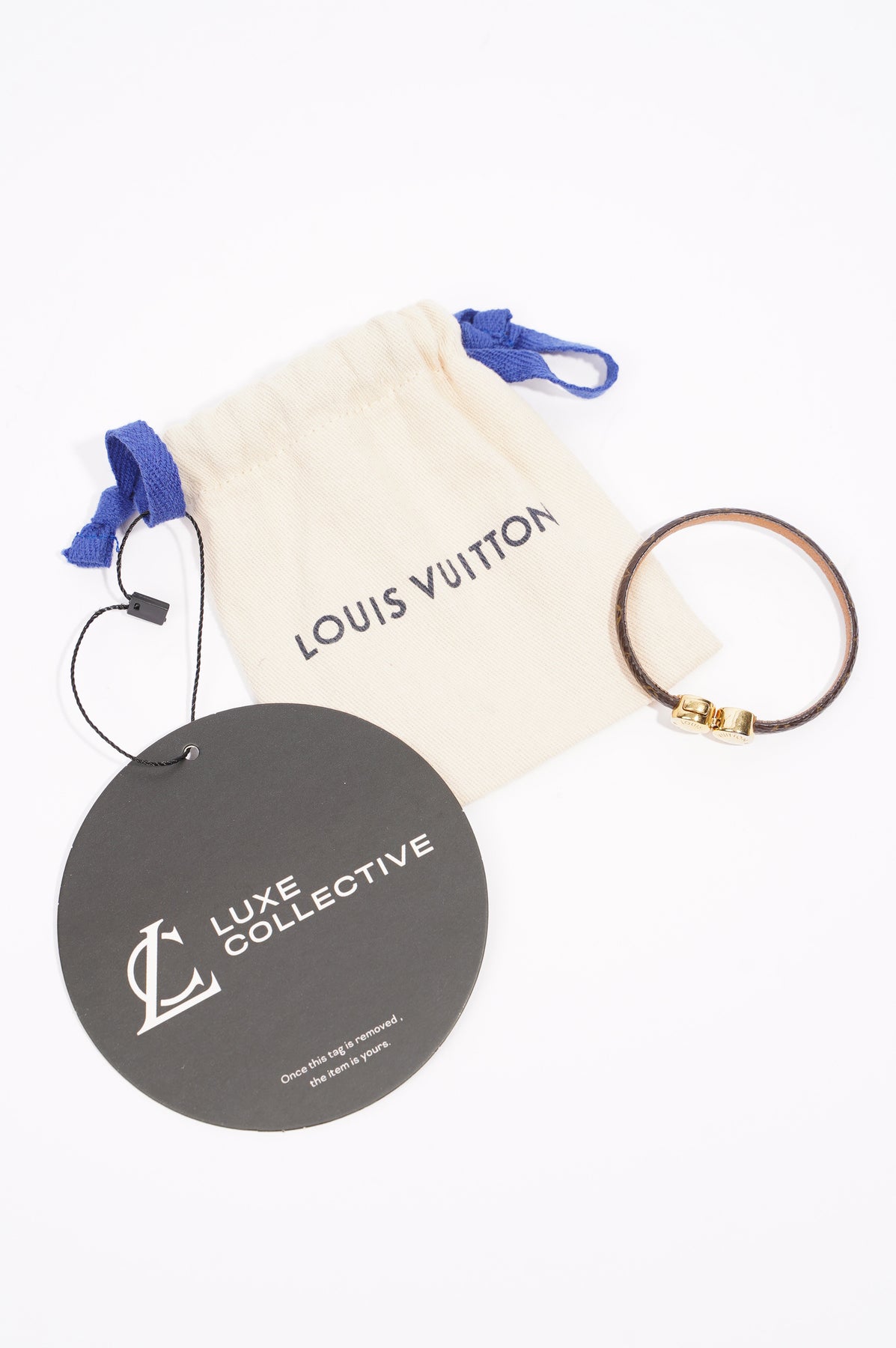 Louis Vuitton Womens Historic Mini Bracelet Monogram Canvas