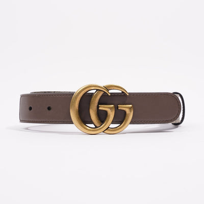 Gucci Beige/Brown GG Canvas and Leather Belt 100cm Gucci
