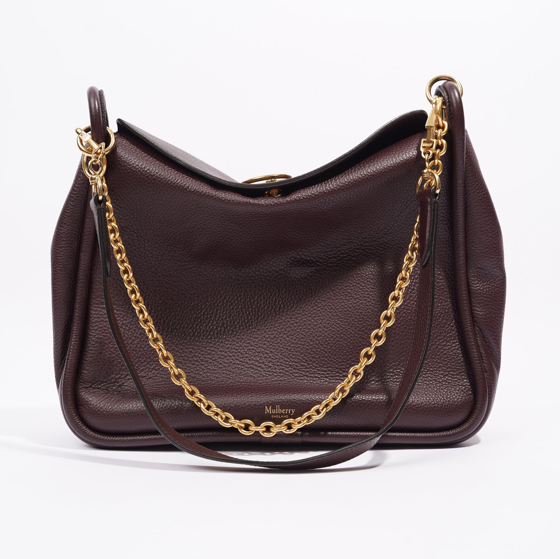 Seaton leather handbag Mulberry Burgundy in Leather - 36236397