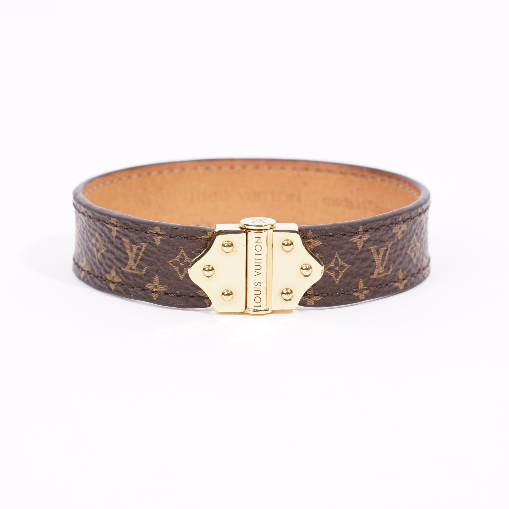Louis Vuitton Monogram Nano Monogram Bracelet, Brown, 19