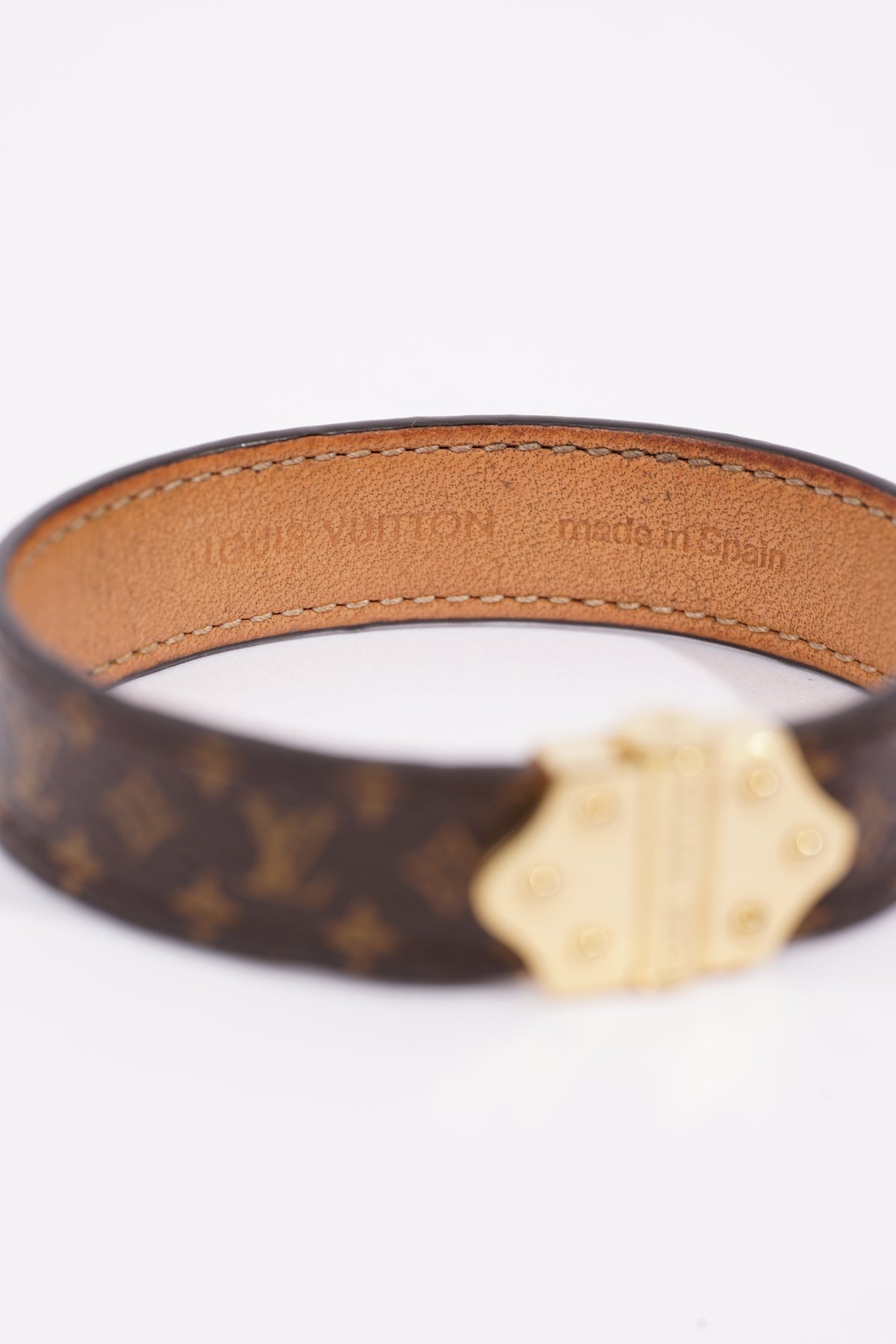 Louis Vuitton Nano Monogram Leather Bracelet