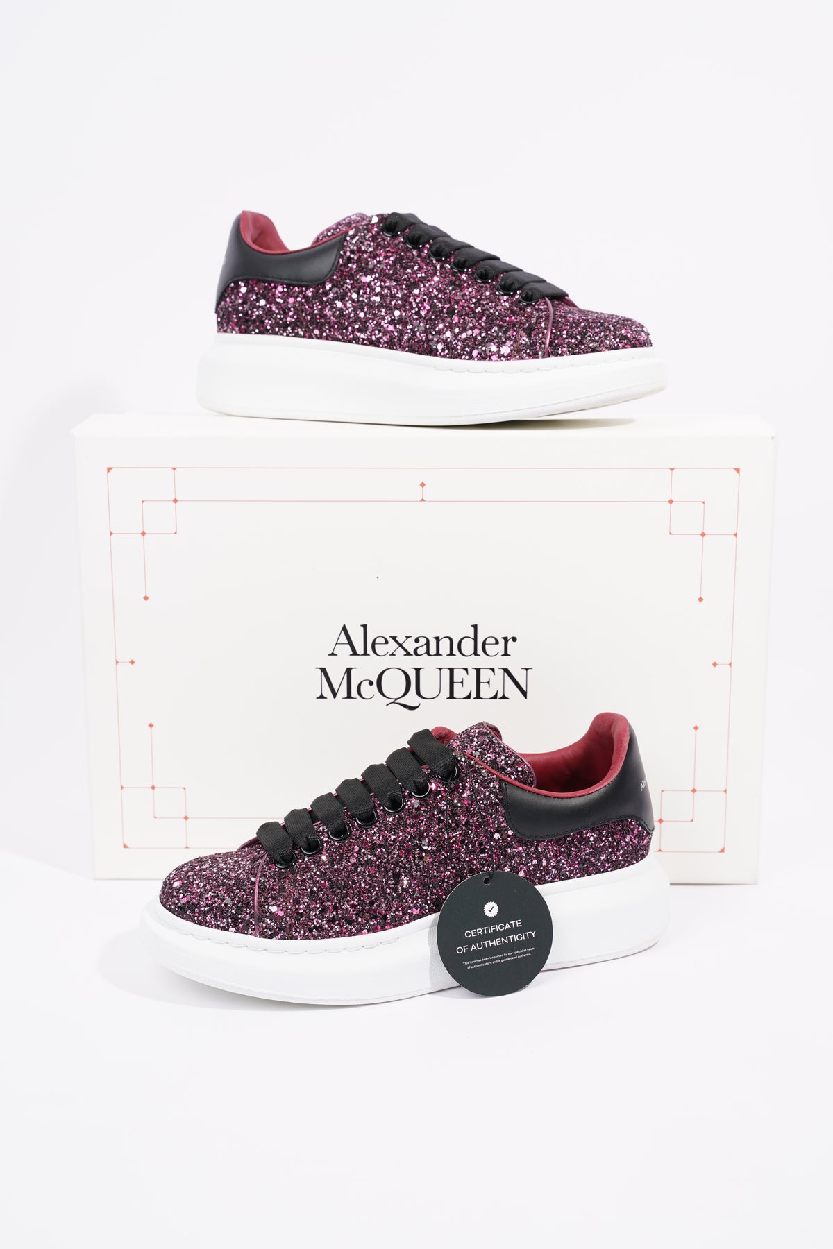 Alexander mcqueen hot sale purple glitter