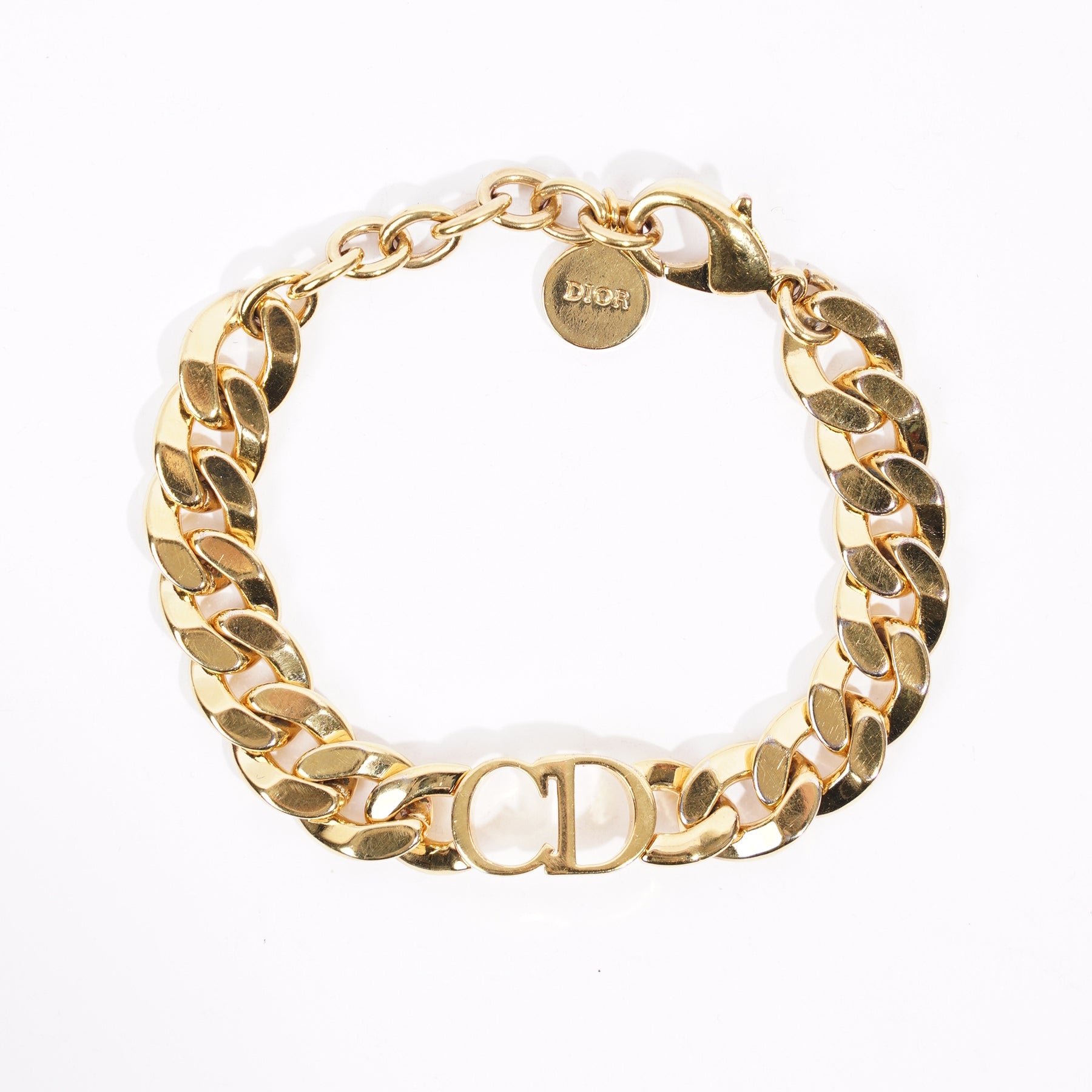Petit CD Double Bracelet • Gold-Finish Metal and White Crystals – Dior  Couture UAE