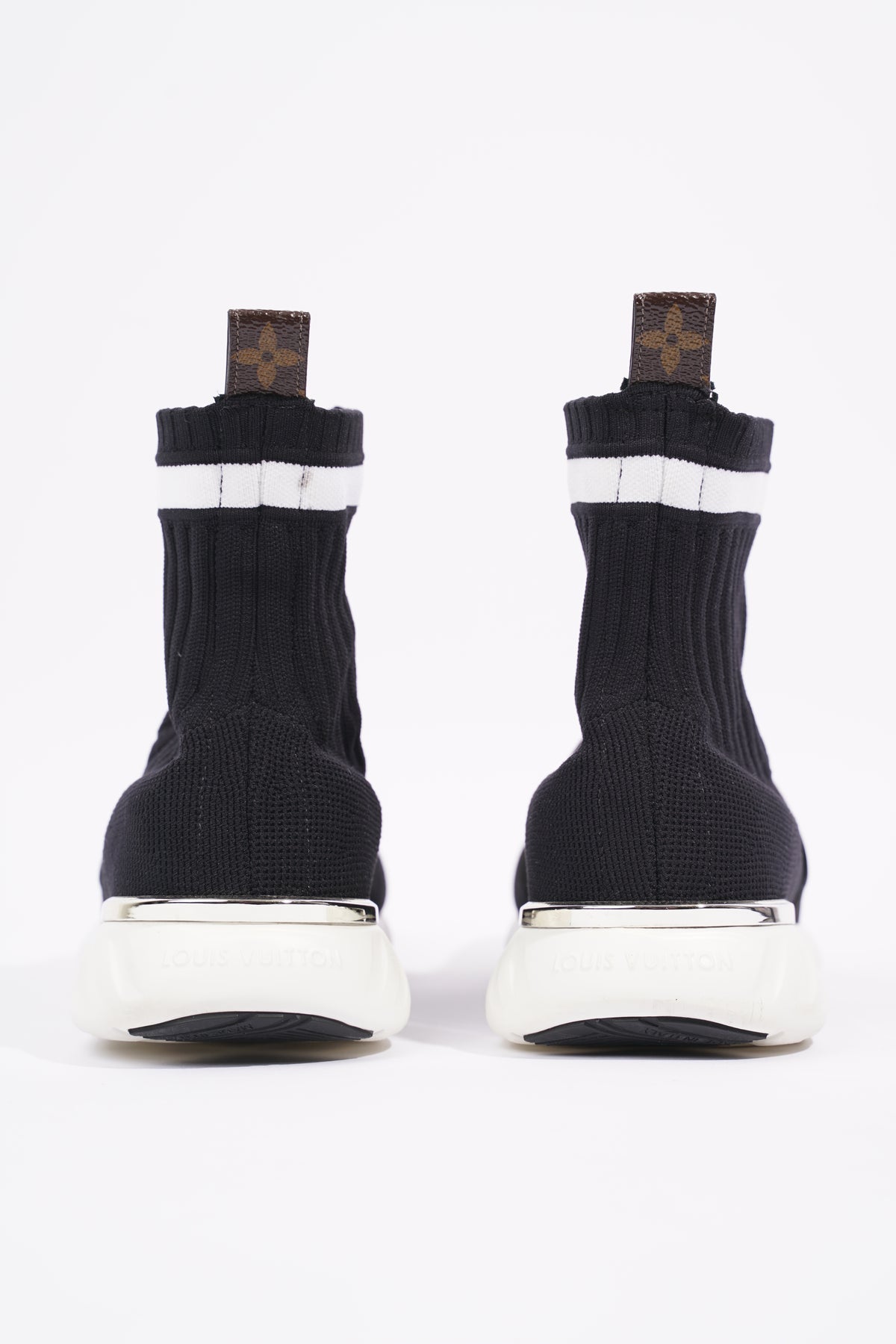 Louis Vuitton Womens Aftergame Sock Sneaker Black / White EU 38 / UK 5 –  Luxe Collective