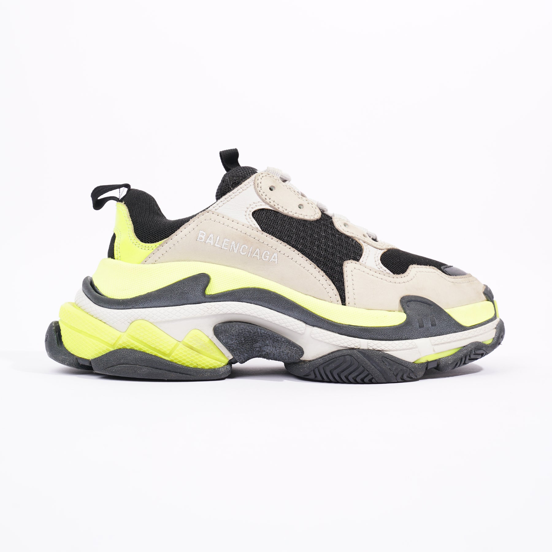 Balenciaga Womens Triple S Beige / Yellow / Black EU 38 / UK 5