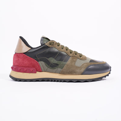 Valentino Womens Rockrunner Khaki / Red EU 36 / UK 3 – Luxe Collective