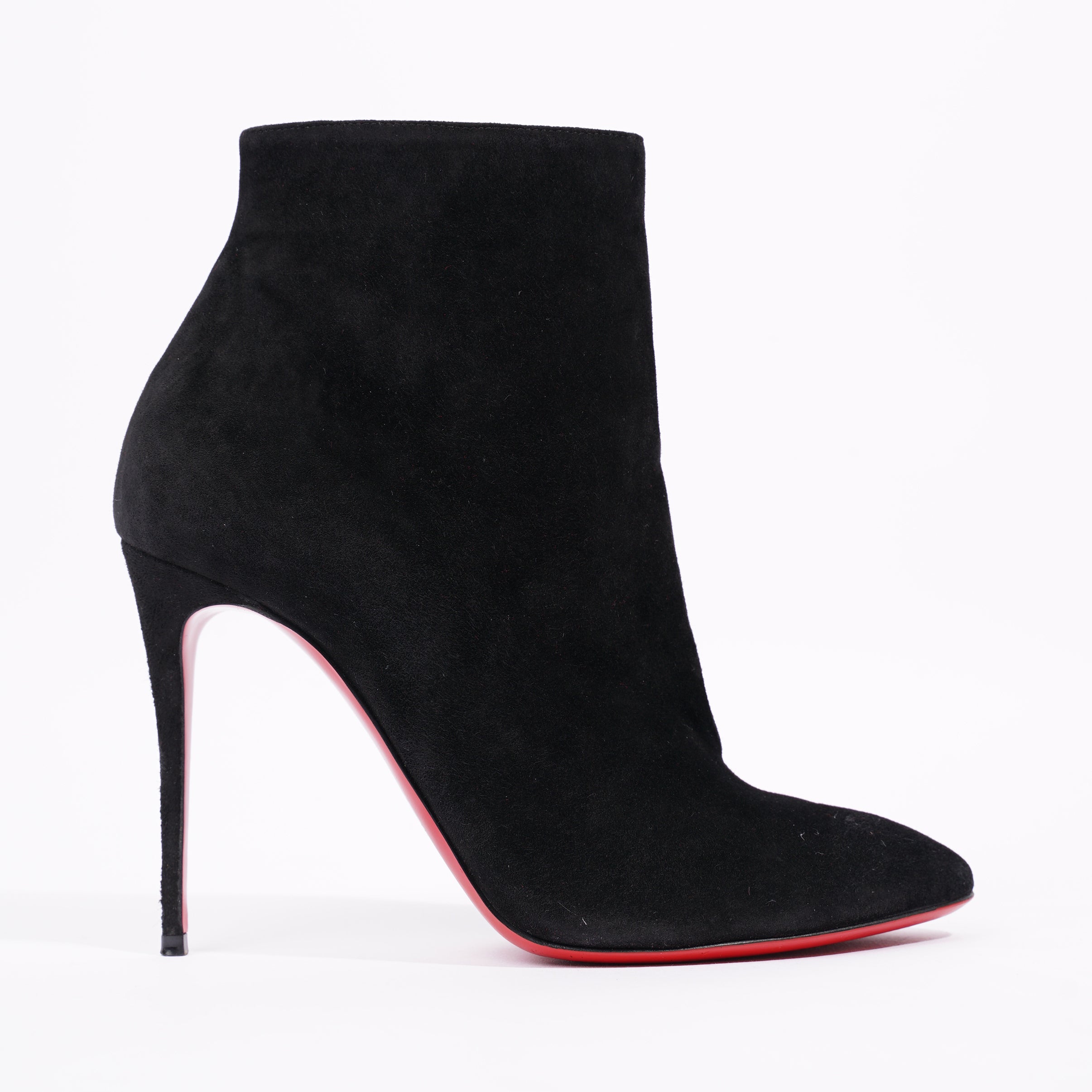 Eloise leather store red sole booties