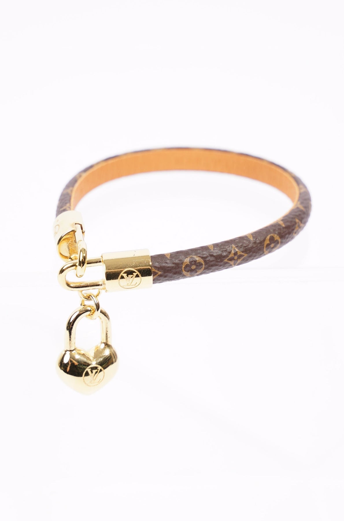Louis Vuitton Womens Crazy In Lock Bracelet Monogram / Gold 19