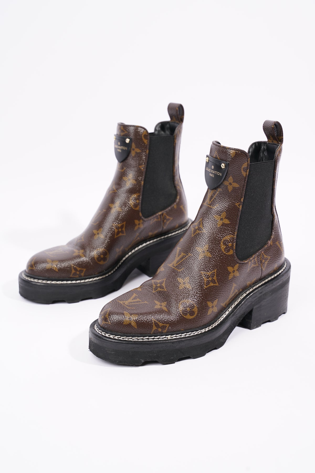 LV Beaubourg Ankle Boots - Luxury Brown