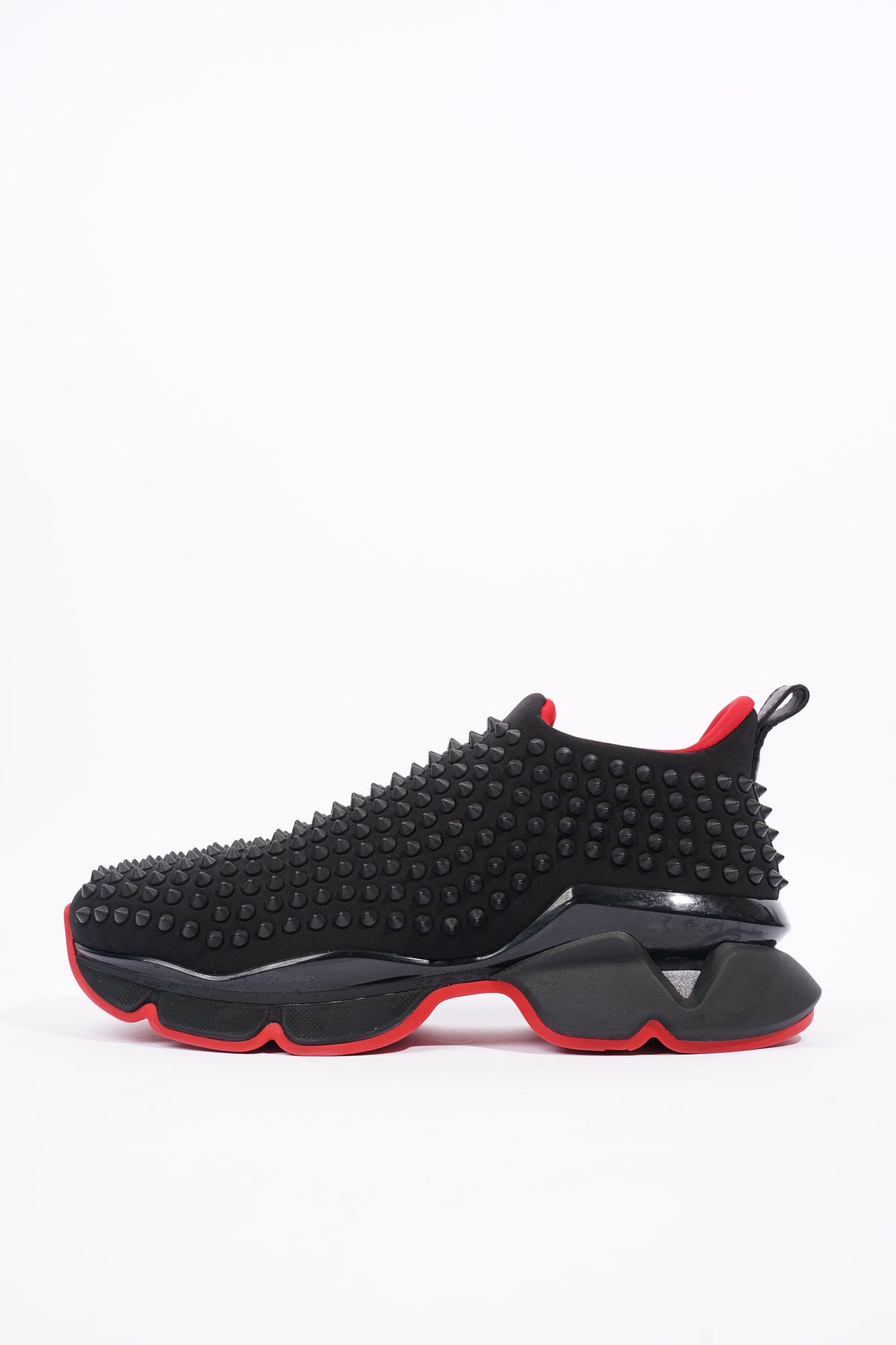 Spike sock trainers Christian Louboutin Black size 38 EU in Rubber