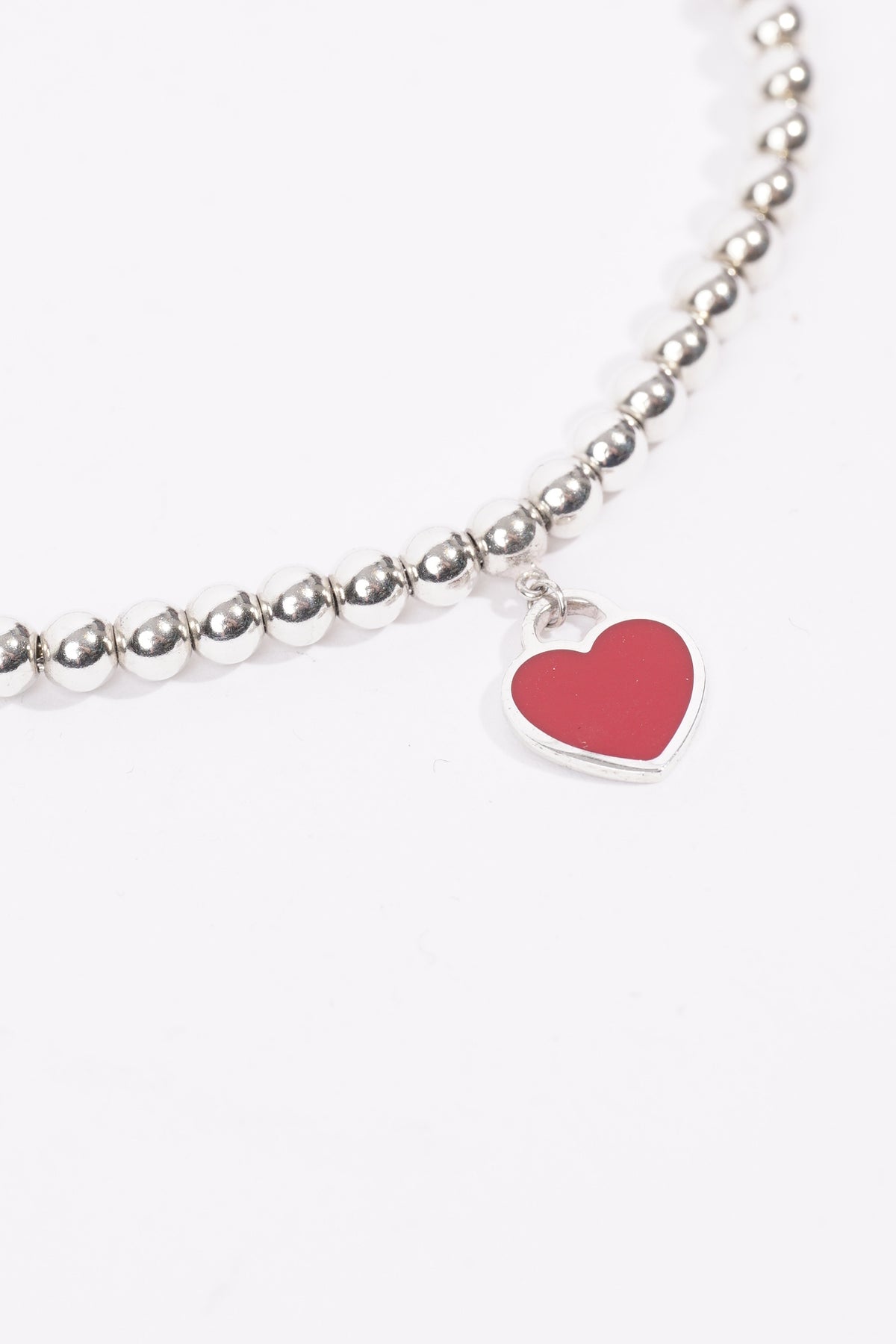 Tiffany red clearance heart bracelet