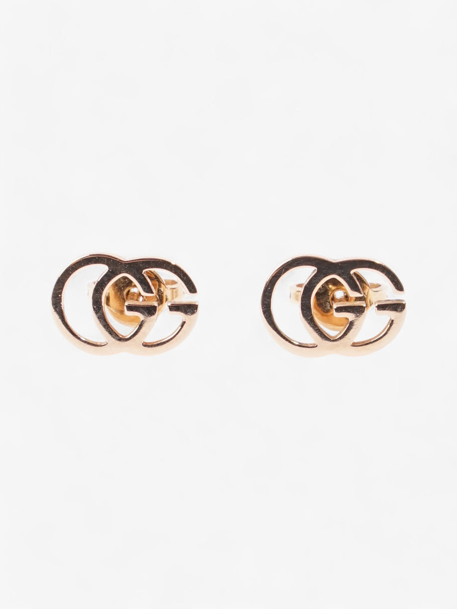 Gucci 18ct GG Earrings Rose Gold Gold Plated Image 1