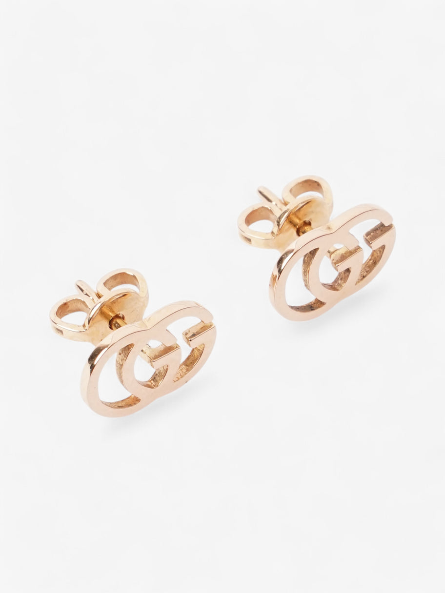 Gucci 18ct GG Earrings Rose Gold Gold Plated Image 2