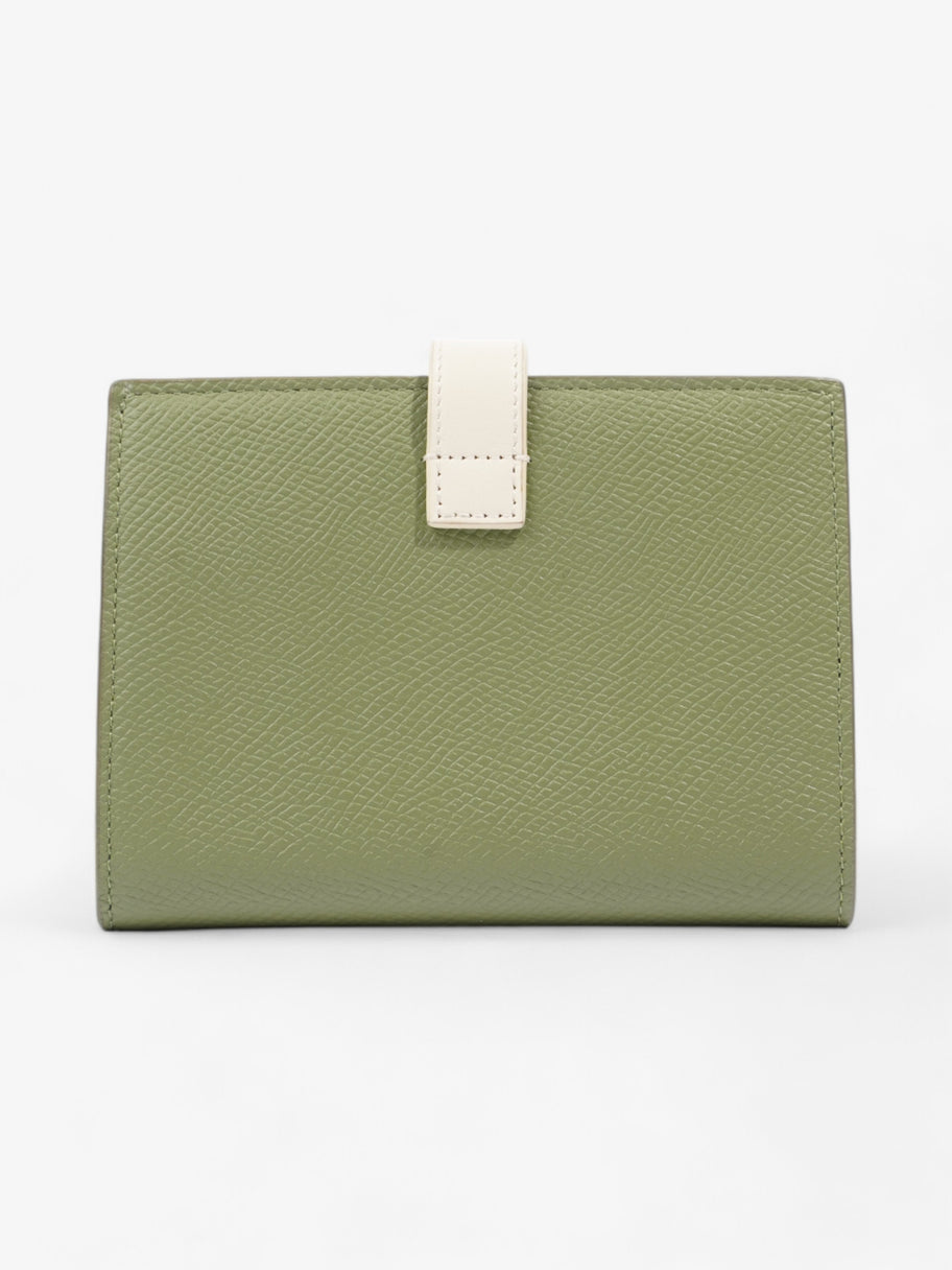 Celine Strap Wallet Green / Cream Leather Image 2