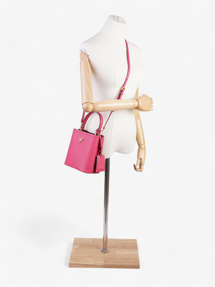 Prada Pannier Hot Pink Saffiano Leather Small Luxe Collective