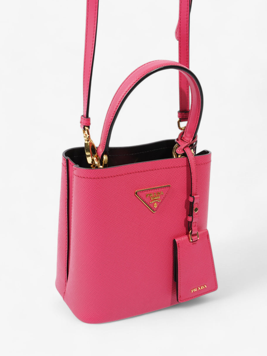 Prada Pannier Hot Pink Saffiano Leather Small Luxe Collective