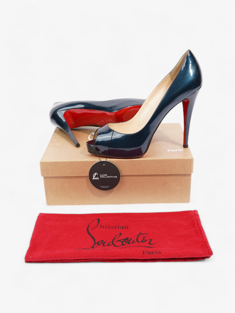 Christian Louboutin Very Prive 120mm Midnight Blue Patent Leather EU 41 UK 8 Image 10