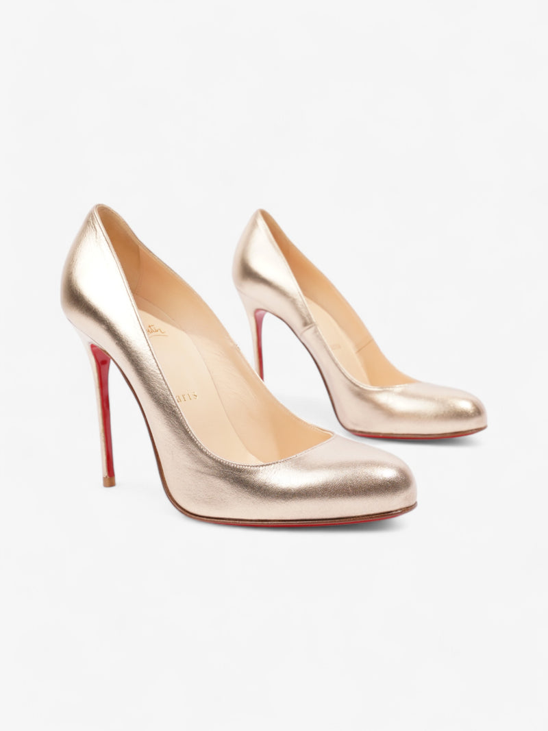  Christian Louboutin Fifi 100 Nichel Leather EU 38.5 UK 5.5