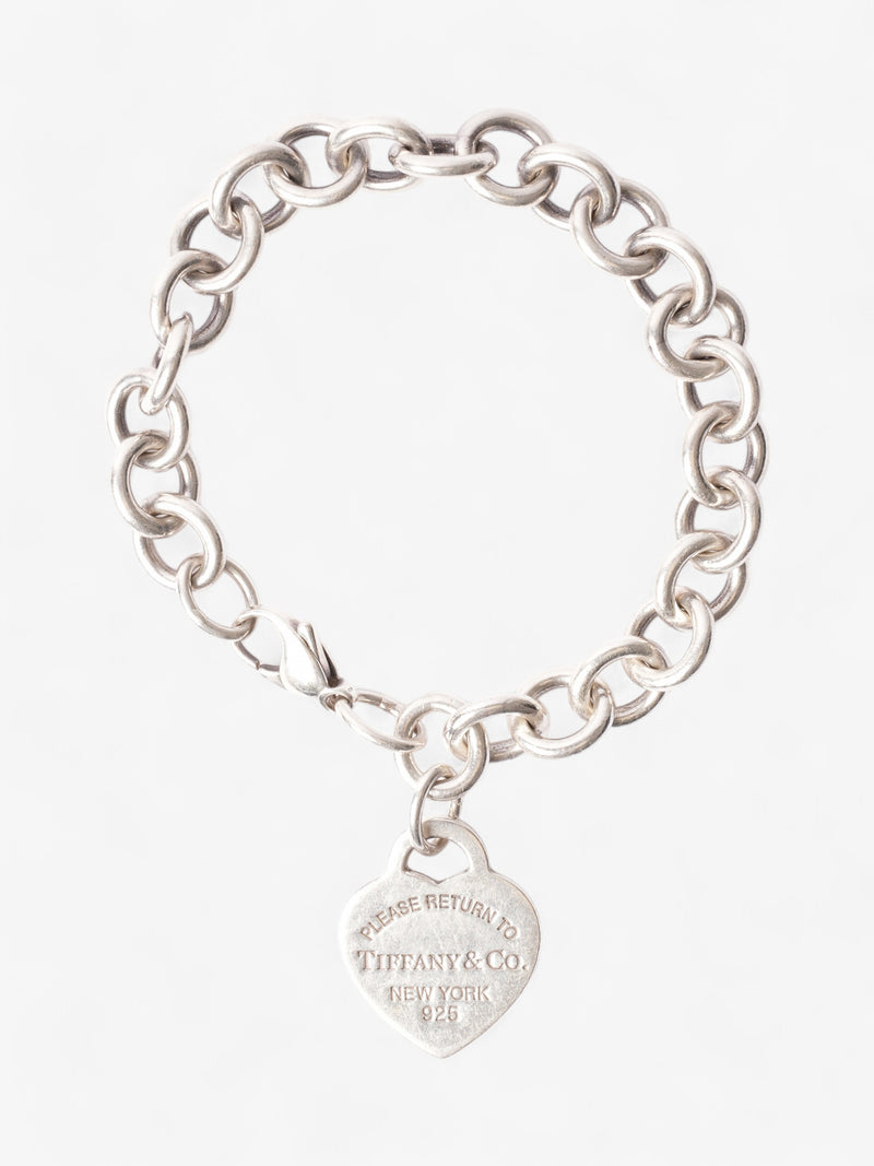  Tiffany and Co Return to Tiffany Heart Tag Charm Bracelet Silver Silver Sterling