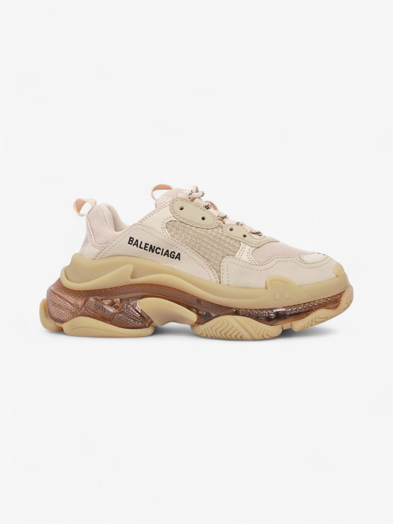  Balenciaga Triple S Clear Sole Beige  Mesh EU 37 UK 4